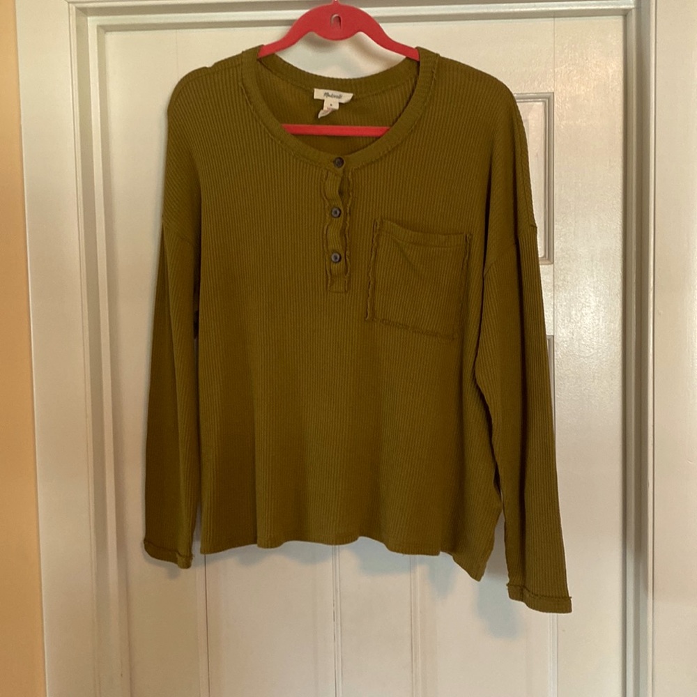 Madewell 100% cotton long sleeve women’s shirt M